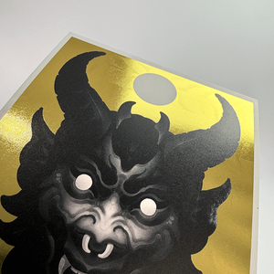 Stampe personalizzate in lamina d'oro Digital/Giclee/UV stamping paints carta testurizzata <span class=keywords><strong>arte</strong></span> d'<span class=keywords><strong>arte</strong></span> <span class=keywords><strong>giapponese</strong></span> demone decorazioni murali poster - Product Image 3