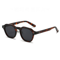 Lunettes de soleil polarisées pour femmes hommes TR90 carré polygone Vintage lunettes de soleil avec cadre épais marque de luxe Design rétro lunettes