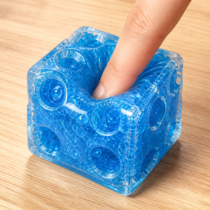 Jouet sensoriel TPR Slushy Cheese Squishy 5cm, gadget anti-stress malléable, doux et compressible, à texture granulaire glacée et sonore, pour enfants et adultes, décorations croquantes - Product Image 6