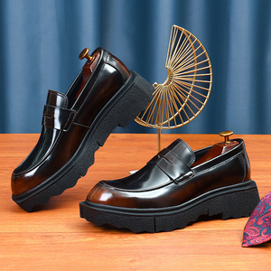 Zapatos Oxford de Tres Piezas de Estilo Británico para Hombre, de Cuero Genuino de Alta Gama, con Tacón Bajo, Formales para Negocios, con Punta Redonda, Impermeables para Otoño - Product Image 6