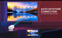 Proyector Inteligente Android F06 con Enfoque Automático y Wi-Fi 6 para Entretenimiento de Cine en Casa Portátil