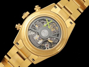 Reloj Mecánico de Lujo de Súper Calidad, 38 mm, Fábrica ADG, Acero 904, Movimiento ETA 4130, Zafiro Luminoso, Cronógrafo, Esqueleto Dorado - Product Image 6