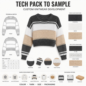 Felpa a <span class=keywords><strong>maglia</strong></span> per ragazze a <span class=keywords><strong>maglia</strong></span> più di moda Casual Pullover a <span class=keywords><strong>maniche</strong></span> <span class=keywords><strong>lunghe</strong></span> abbigliamento da donna maglione a sbuffo - Product Image 2