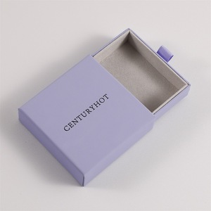 Manufacturer Custom Logo <b>Plain</b> Printed Rectangle Drawer Storage Necklace <b>Ring</b> Pendant Jewelry Box Velvet Packaging Valentine'S - Product Image 4