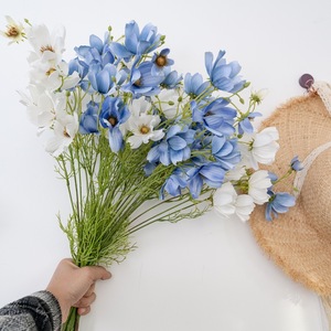 Fleur artificielle en soie de type Aster mexicain et Chrysanthème, 58 cm, pour décoration de mariage, maison, fête, centre de table - Product Image 1