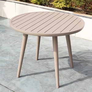 Set <span class=keywords><strong>da</strong></span> Pranzo di Lusso per Esterni, Arredamento per <span class=keywords><strong>Balcone</strong></span>, Sedie Moderne in Alluminio <span class=keywords><strong>e</strong></span> Tavolo <span class=keywords><strong>da</strong></span> Pranzo per Ristoranti, Caffè <span class=keywords><strong>e</strong></span> Spazi Esterni - Product Image 6