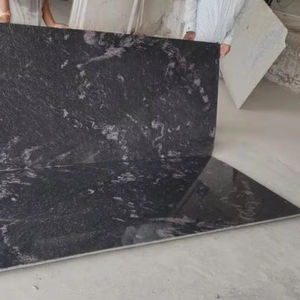 Granito Negro de Primera Calidad, Losa Grande, Encimera de Cocina Moderna, Escalera, Exterior con Acabado Arenado, Comedor Pulido - Product Image 1