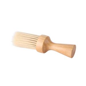 Brosse à poils doux pour le cou de barbier, avec logo personnalisé, manche en bois, pour salon - Product Image 3