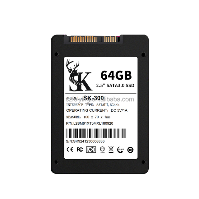2.5-Inch Internal SATA 3.0 SSD Various Capacities (64GB/128GB/256GB/512GB) Factory Direct Supply for Desktops & Laptops
