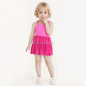 Vestido de Yoga Personalizado com Alças em Malha, Saia de Golfe, Vestido Infantil para Meninas, Vestido de Verão para Bebês - Product Image 2