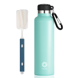 FEIJIAN 600ml bottiglia di acqua sottovuoto in acciaio inox piccola bocca fiaschi sportivi su misura doppia parete bottiglie palestra - Product Image 6