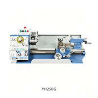 Tour manuel de précision compact YH250G pour l'industrie, les ateliers de réparation métallique, les écoles et l'usage domestique – Mini tour