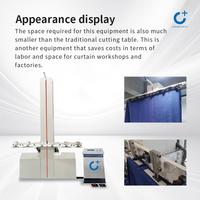 Machine de découpe verticale de tissus pour rideaux, équipement de découpe verticale haute précision pour le traitement des textiles d'ameublement et des rideaux