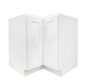 Armoire de cuisine en bois GINO moderne 33 po x 34,5 po x 24 po, base d'angle RTA avec plateau tournant, structure en contreplaqué, designs modernes - Product Image 1