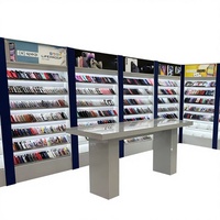 Présentoirs pour Magasins de Téléphonie Mobile avec Logo Lumineux LED, Vitrine Murale en Verre pour Intérieur de Magasin Informatique et Salle d'Exposition