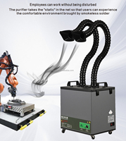 Extracteur de fumée industriel portable avec filtre à charbon/extracteur de fumée laser pour coupeur laser