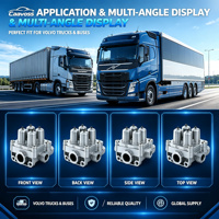 Pièces de frein à air pour camion en alliage d'aluminium Caavoss de haute qualité, soupape de protection à 4 circuits pour les séries FH/FM 20452152 21811707