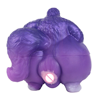 YOCY Fantasy Animal Big Ass Masturbator avec Queue, en Silicone Platine, Texture de Fesses Géantes et de Vagin de Poche, Jouet pour un Plaisir Intense