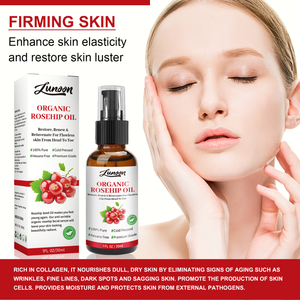 Vitamine C végétalienne vergetures acné <span class=keywords><strong>cicatrice</strong></span> éclaircissant blanchissant Anti-âge huile de cynorrhodon soins de la peau visage sérum bouteille 30ml - Product Image 4
