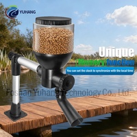 Distributeur automatique de nourriture pour poissons d'étang Jecod FD, moderne, programmable, quantitatif, pour poissons koï, grande capacité, ultra silencieux, boîte en plastique de 4 à 8 L
