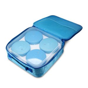 <b>Lunch</b> <b>Box</b> for Adults With Tableware Bag 4 <b>Compartment</b> Divided <b>Lunch</b> Containers With Lids Leakproof BPA Free Dishwasher Safe Blue - Product Image 5