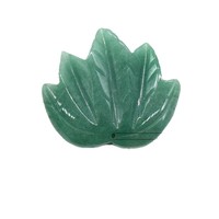 Liontin Daun Maple Kristal 50mm, Ukiran Besar, Poles, Daun Terukir, Dekorasi Pernikahan DIY