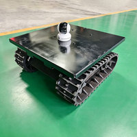 重型迷你履带底盘，360 °   用于DIY、农业、巡逻机器人和研究的高扭矩旋转橡胶履带底座