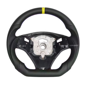 Volante de Cuero Compatible con BMW E81 E87 E82 E88 E30 E36 E46 E90 E91 E92 E93 E34 E39 E60 E61 E63 E38 E65 E84 E83 E53 E70 E71 - Product Image 1