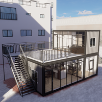 Bureau de chantier mobile personnalisable à assemblage rapide, conforme aux normes ISO, ignifuge et résistant au vent