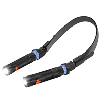 Lampe de cou détachable rechargeable à LED, intensité réglable, pour étude et travail, base magnétique, mains libres, utilisation facile, portable, 500LM, lumière froide, IP44