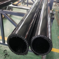 Tuyau composite HDPE renforcé en acier DN100 DN150 DN200 DN250 PN10 PN16 PN25 pour l'industrie pétrolière, gazière et minière