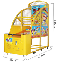 Machine de jeu de tir au basketball d'arcade intérieure à monnayeur de luxe pour enfants, en métal de haute qualité, équipement anglais, directement de l'usine