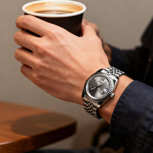 S-Logo Waterproof Stainless Steel Nh35 Movement Business Style Men's Luxury <b>Mechanical</b> <b>Watch</b> for Sale - Product Image 3