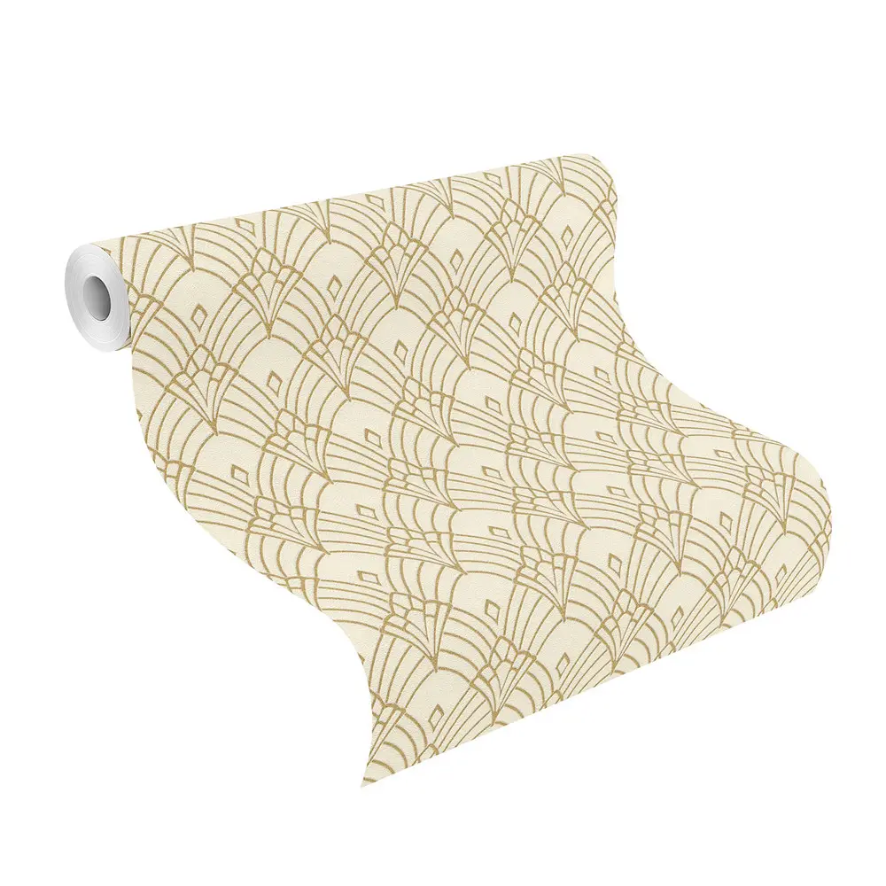 モダンなダマスクパターンデザイン不織布壁紙ロール家の装飾ミッドセンチュリースタイルの壁紙