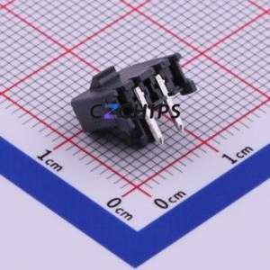 436500200 Wire-to-Board Pin Header Bent Lead Through Hole,P=3mm Connector 1x2P 3mm Right Angle Insert Micro-Fit (MX 3.0) - Product Image 2