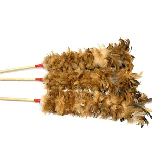 The cheapest natural color factory feather duster for chicken saddle 73CM