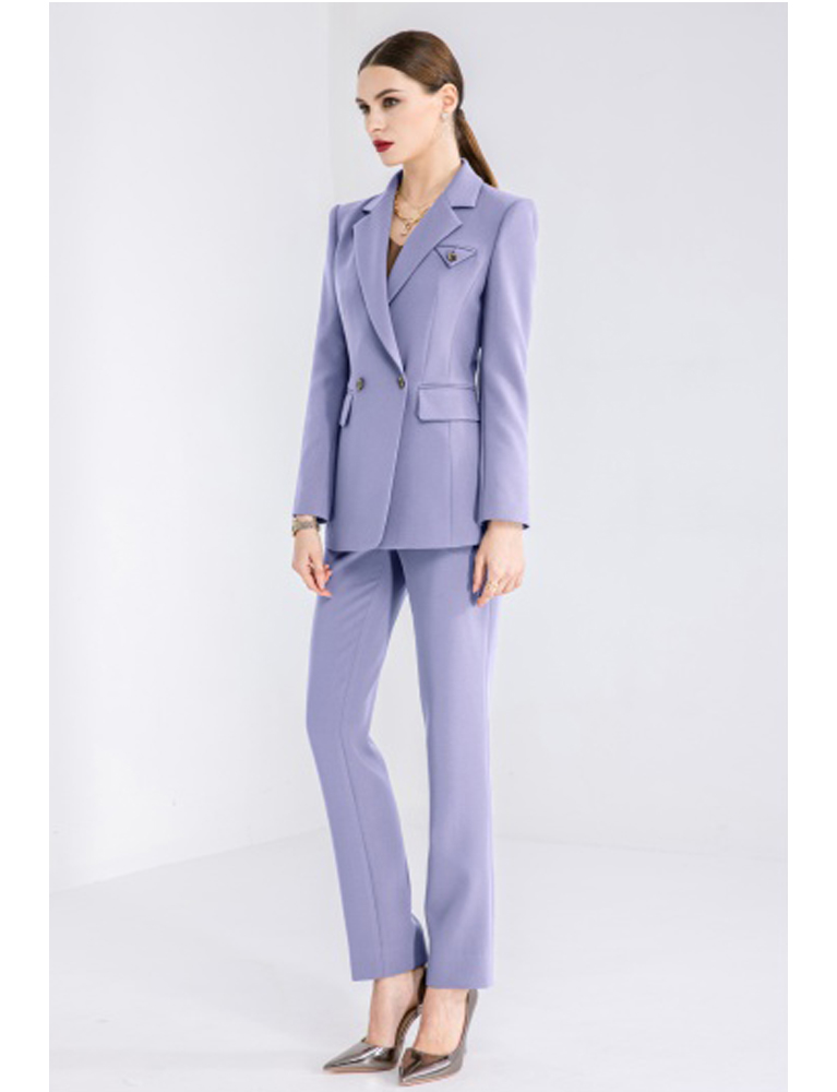 knee length dresses for ladies Zapakasa Women Sparkly Purple 2 Piece Women Prom Suits Notched Lapel Party  Tuxedo with Sleeves