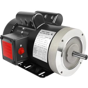 Motor de Inducción Monofásico Cuilvu 1.5HP 1750RPM 115V 230V TEFC Montaje en Pedestal CW CCW - Product Image 1