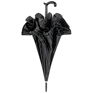 Parapluie de pagode Long et droit, anti-vent, avec Logo imprimé personnalisé, couleur noire et t8, vente en gros, - Product Image 5