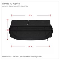 Honda Fit JAZB Hatchback - Étagère rigide pour coffre - Cache-coffre - 84400-TF0-003Z 84400-TF0