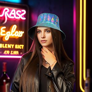 Chapeau Bob SOLPOP pour Femme et <span class=keywords><strong>Homme</strong></span> – Idéal pour Fêtes, Hip Hop, Scène, Carnaval, Laser, Pub, Club, Bar, Rave - Product Image 4