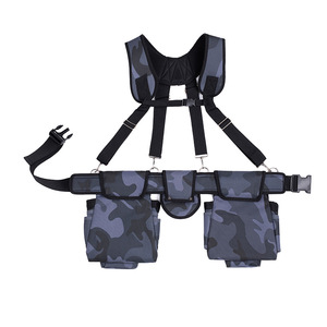 Sac à outils camouflage personnalisé avec bandoulière et ceinture, sac banane en toile durable grande capacité, trousse à outils unisexe - Product Image 5