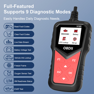 Escáner OBD2 V105, Herramienta de Diagnóstico <span class=keywords><strong>para</strong></span> Autos, Lector de Códigos de Motor con Pantalla, Escáner Automotriz Portátil - Product Image 3