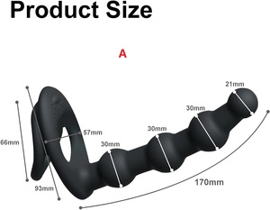 Dildo de <span class=keywords><strong>doble</strong></span> penetración al por mayor, plug anal, anillos para el pene, vibrador de punto G, dildo de silicona con correa para masaje de orgasmo, dildo strap-on. - Product Image 5