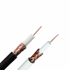 Hiệu Suất Cao Rg11 Cáp Đồng Trục 500M Tinh Khiết Lõi Đồng 75 Ohm Bọt PE Cách Nhiệt PVC Áo Khoác Quad Lá Chắn Hd Internet - Product Image 4