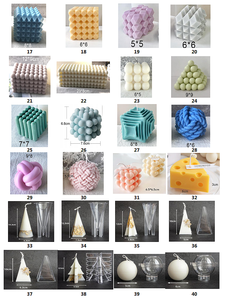 แม่พิมพ์ซิลิโคนใส่เทียนแบบทันสมัยสำหรับทำเทียน - Product Image 3