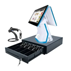 15.6'' touch screen all in one POS system/cash register/cashier POS machine with thermal printer
