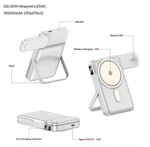 <span class=keywords><strong>Cargador</strong></span> Portátil Magnético Plegable Promocional al por Mayor, 10000mAh, 35W PD, 25W Inalámbrico, con Logotipo Personalizado - Product Image 4