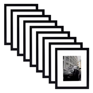 Fuling – Lot de cadres <span class=keywords><strong>photo</strong></span> en bois faits main, créatifs et abordables, tailles 4x6, 5x7, 6x8, 18x24 pouces, A4 – Décoration murale en bois - Product Image 1