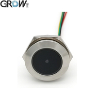 Module de lecteur de codes-barres 1D/2D QR GROW GM60 en acier inoxydable avec anneau de contrôle LED, interface UART 3.3V 57600bps, 5mil